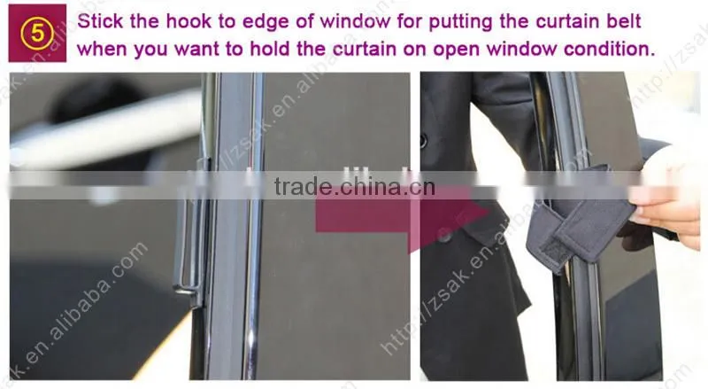 Privacy Mesh Car Window Curtain With Car Curtain Rail