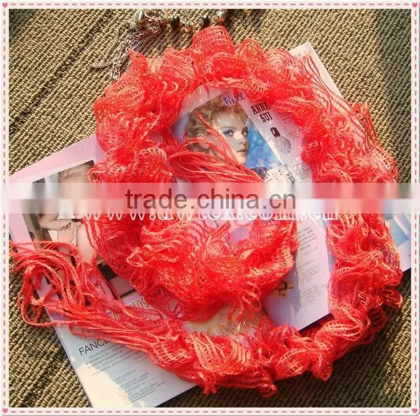 Fashion net pashmina scarf/scarves with charms