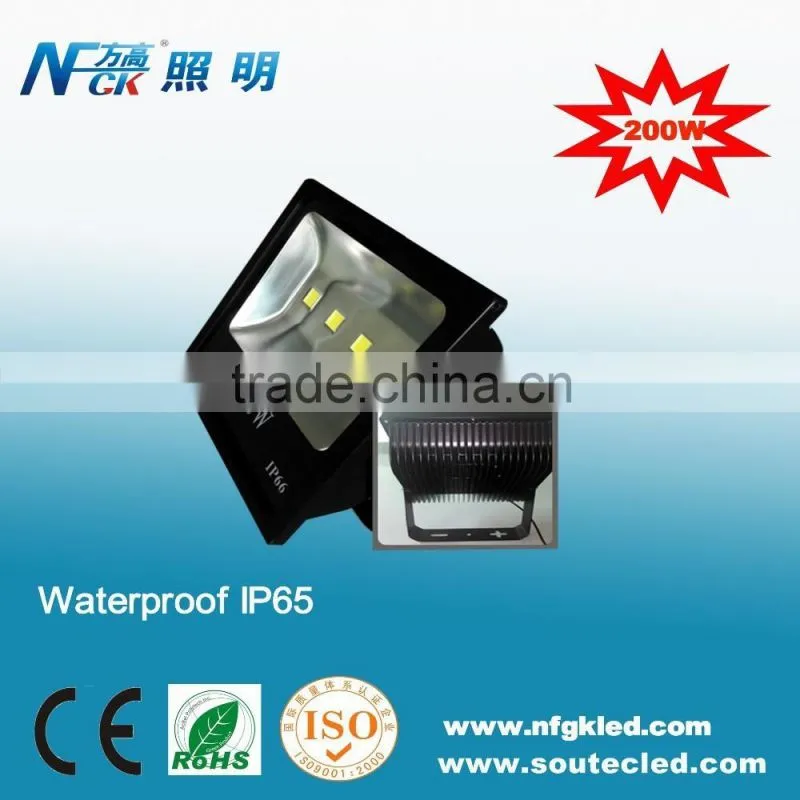 Outdoor waterproof flood light housing 200w led flood light aluminum led flood light tech box