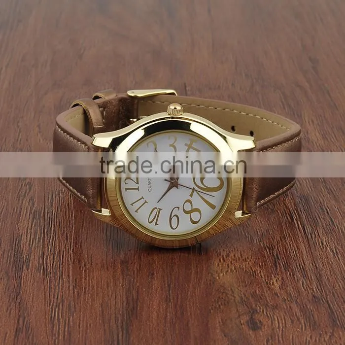 New 2016 Jewelry Brown Leather Watches Made In Japan
