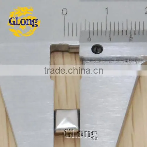 6mm Hot Fix Pyramid Aluminum DIY For clothing bag shoe Accessories Free Shipping #GT101-6Z(001)