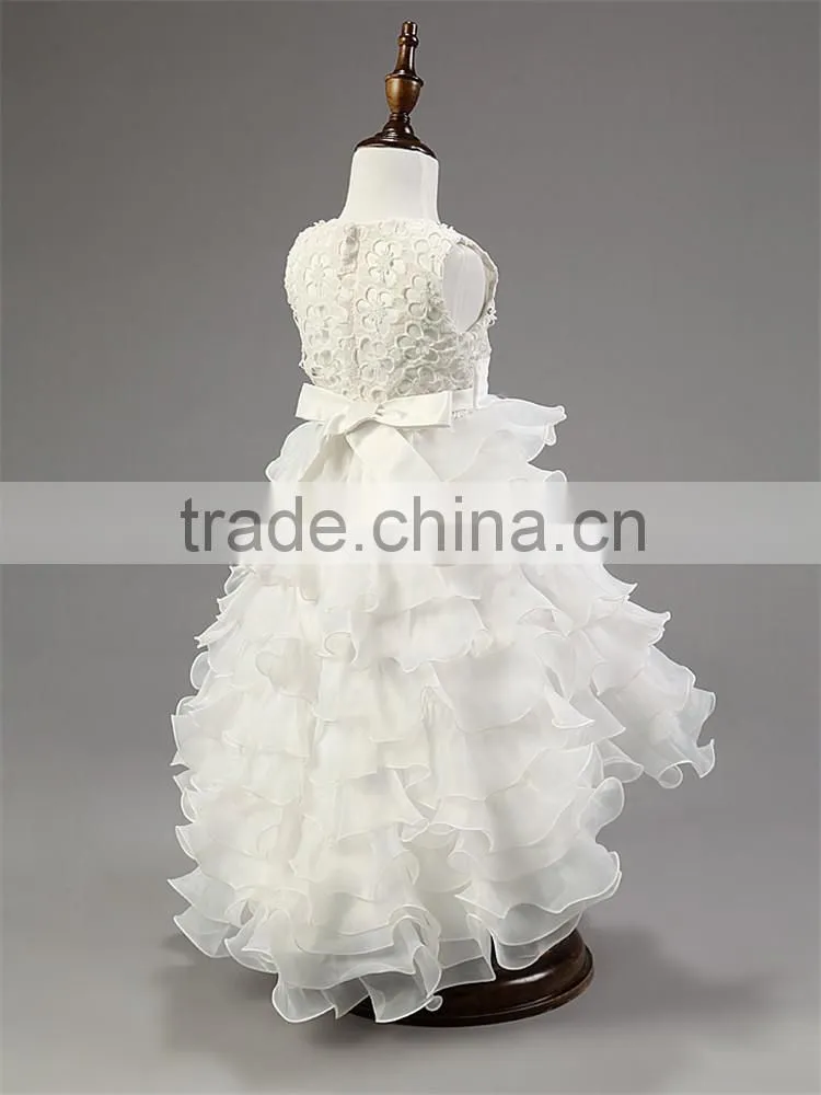 Fashion latest children frocks designs fancy girls boutique free prom dress TR-WS02