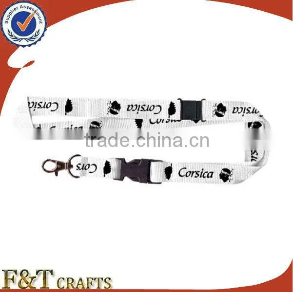 funny printed customize logo promotional lanyard with metal clip