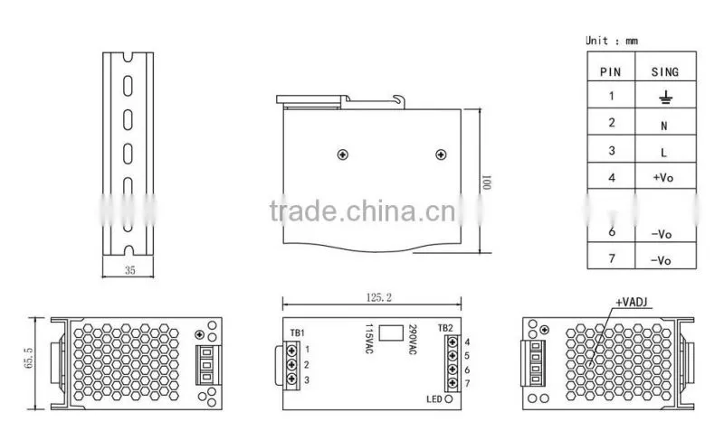 power supply 12v din rail from Expert Manufacture