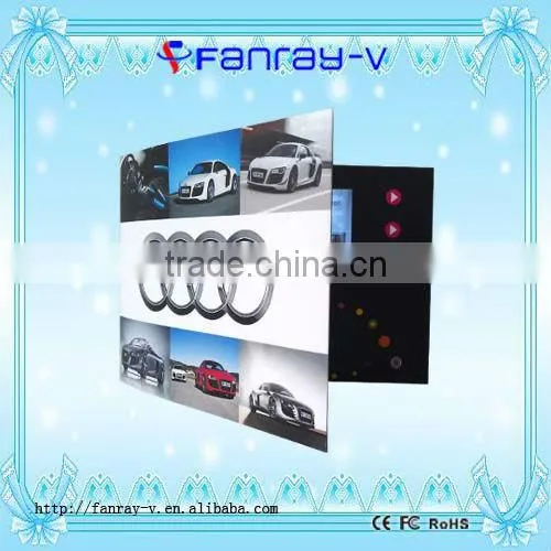 New Arrival!! 4.3" electronic card,thin video player card,card with video