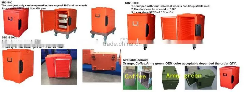 Food warm insulation box hot food storage food warm display with FDA,CE