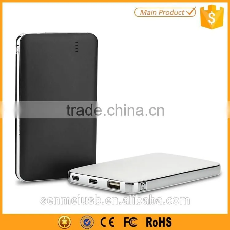 Slim Quick Charging Type-C Power Bank 8000mAh For Smartphone