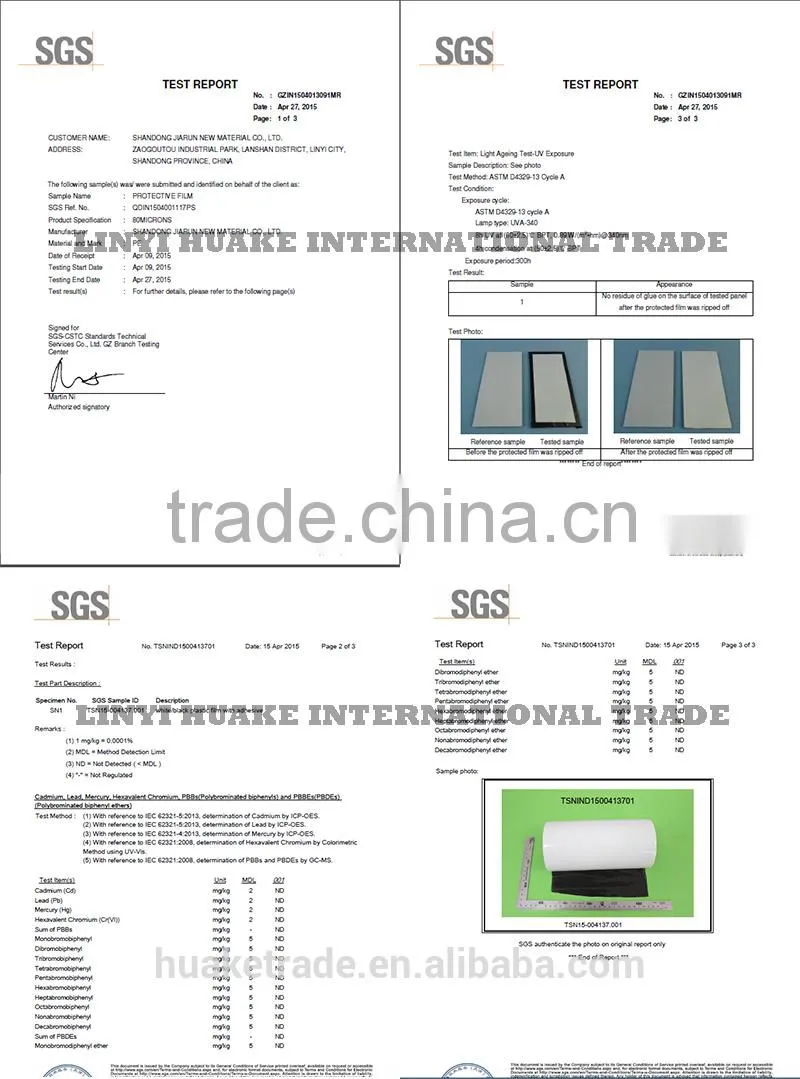 Stainless Steel Protective Film