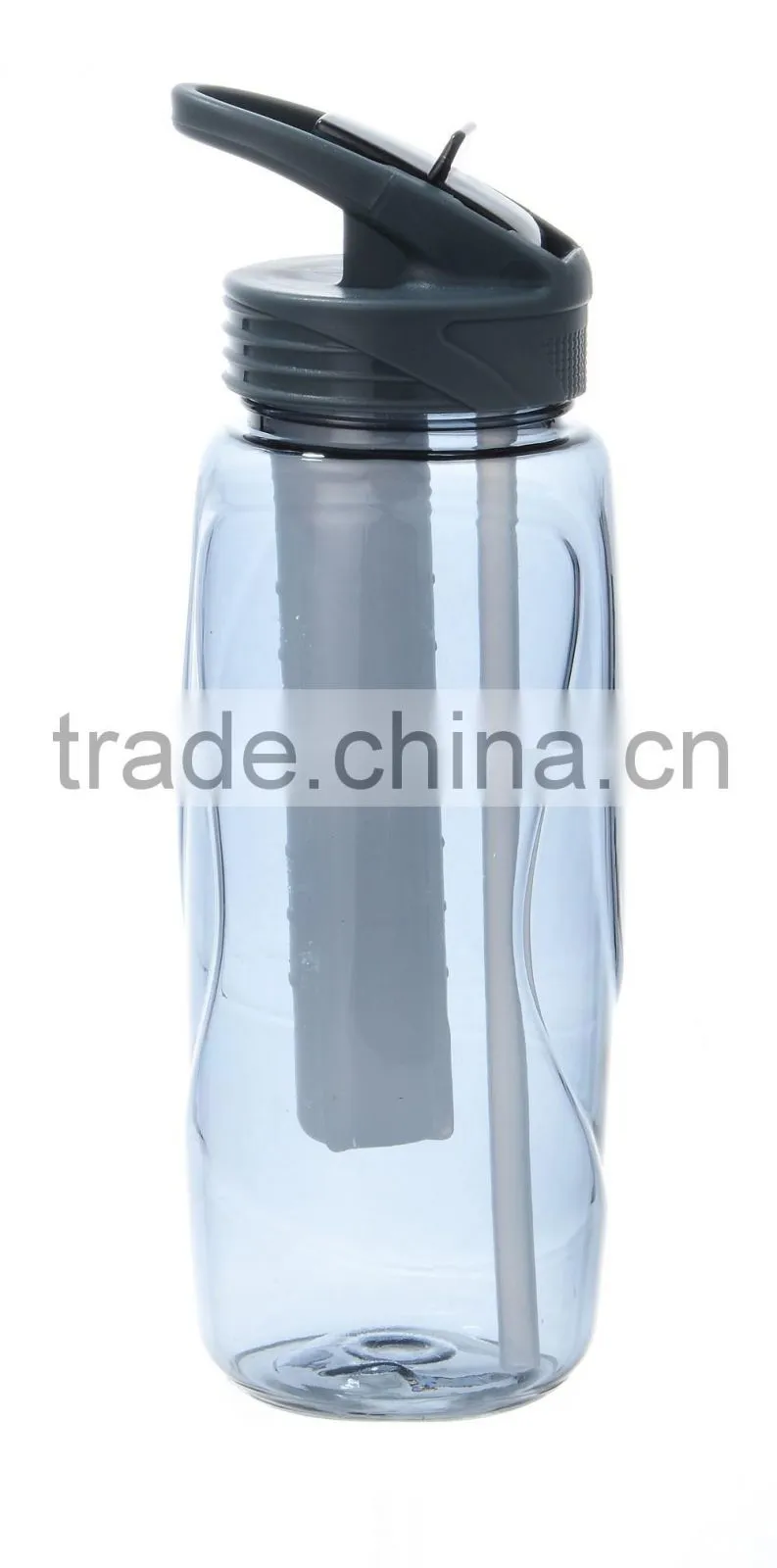 sipper with filter ice tube water bottle