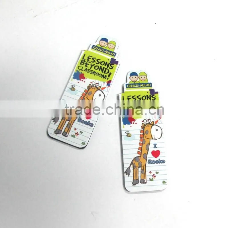 2015 OEM small order book cover Folding Magnetic anime bookmarks printable