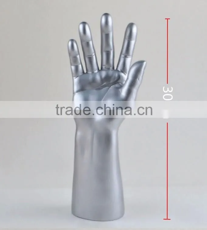 High Glossy Fiberglass Male Mannequin Hand For Glove