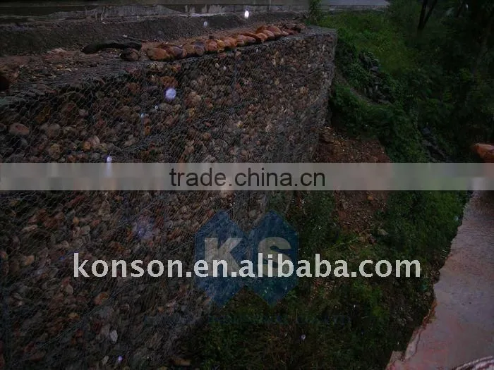 gabion stone wall