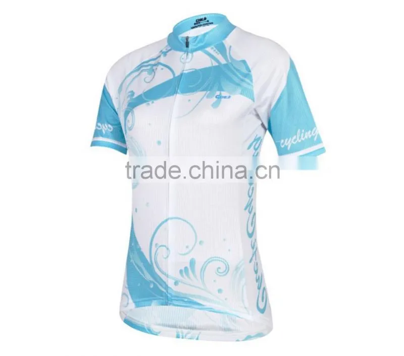 Quick-Dry Coolmax Women Cycling Jersey with OEM service