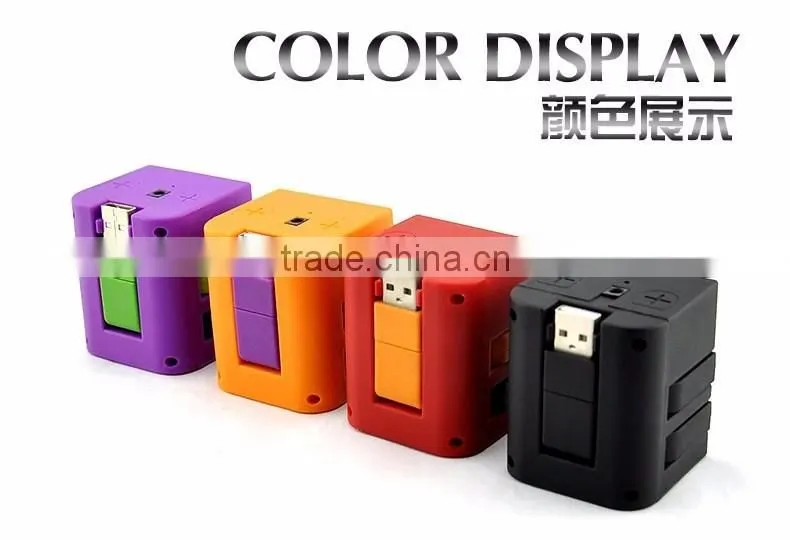 Cube 6-Port USB 2.0 Ultra-Mini Hub wth TF/MMC/SD/M2/MS card reader