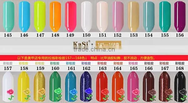 Stock offer 168colors nail UV/LED gel polish soak off gel polish