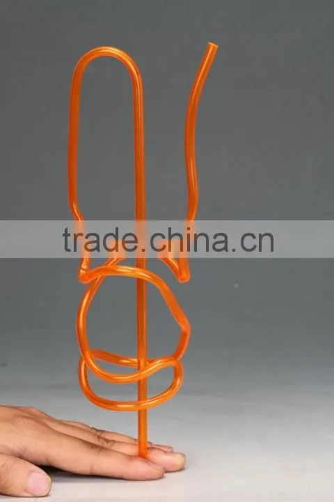 Loverly crazy high quality customized shape party drinking plastic straw