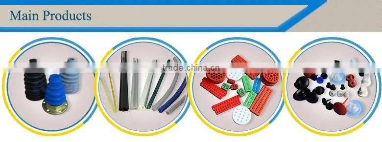 Custom silicone EPDM extrusion