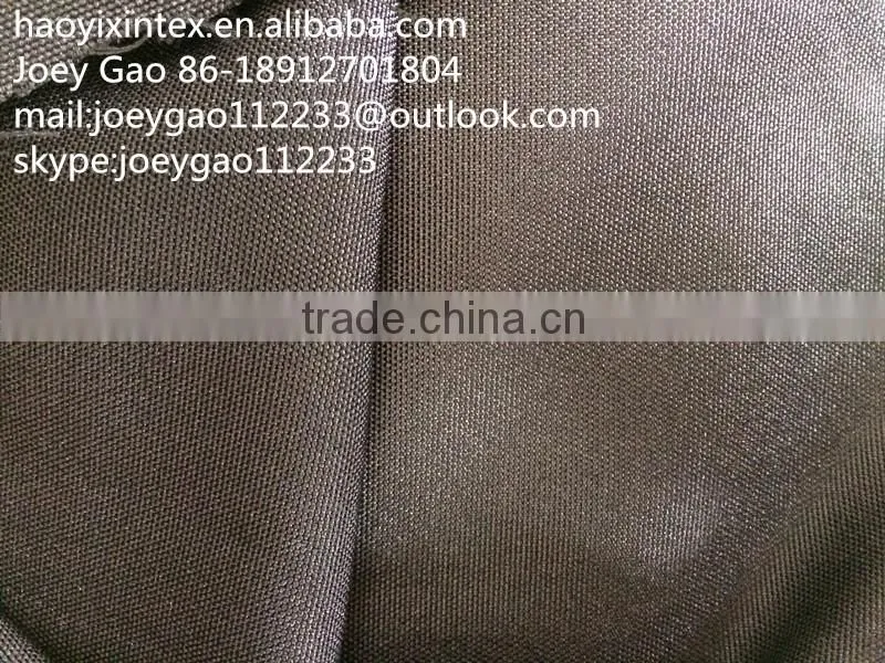 600D Plain Dyed waterproof PU Coated Oxford