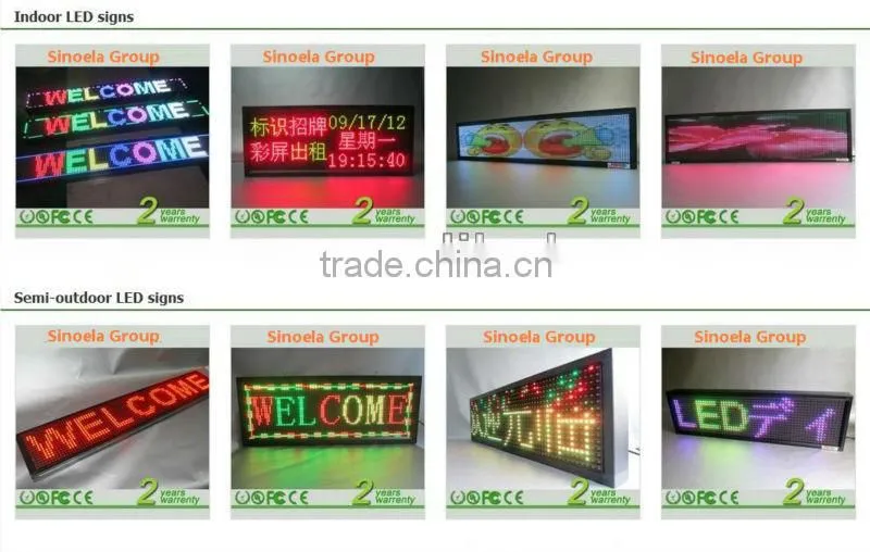 Canada---Programmable DIP moving message panel red outdoor p16/p20/p12/p10 single color led sign display screen board