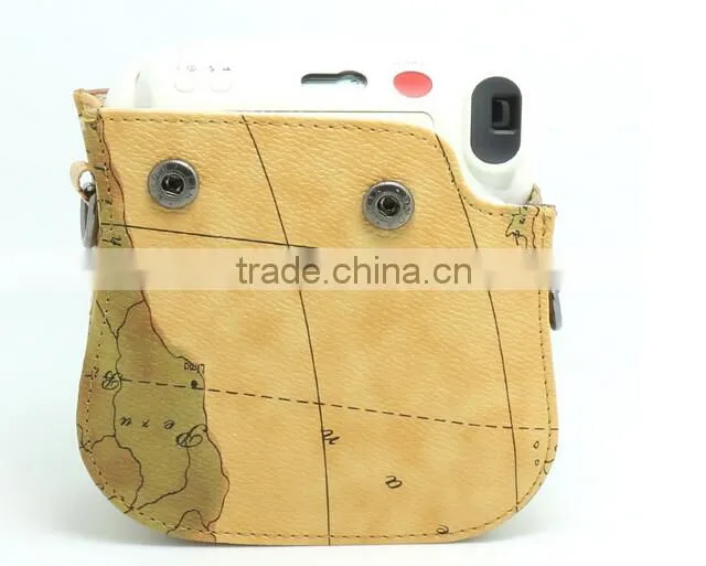 Map Style CAIUL Camera Case For Fujifilm Instax Mini25