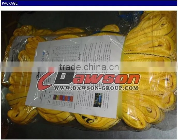 EN1492-2 Chinese 8T Crane Round Lifting Slings manufacture