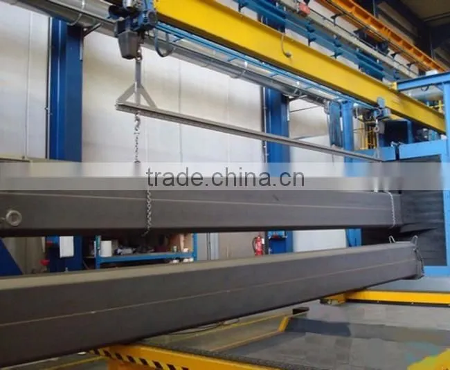 Step by step monorail shot blasting machines