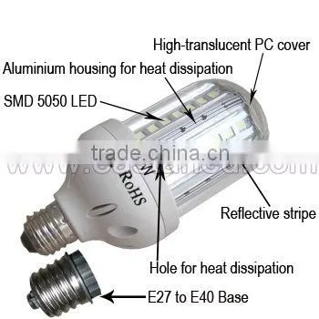 Red 25w leds 5050 SMD led corn light e27