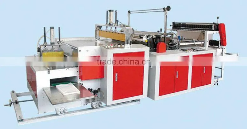 Automatic folded bag making machine