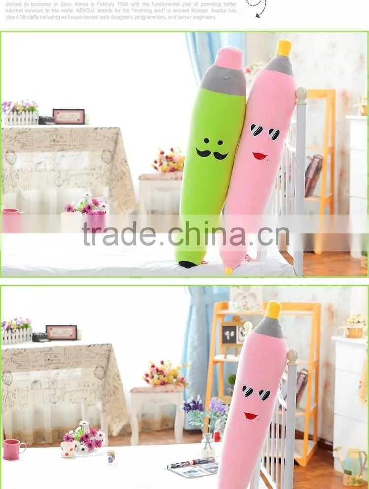 Different Shapes Stuffed Plush Colorful Funny Pencil Throw Pillow ,Plush Stuffed Creative Pencil Pillow