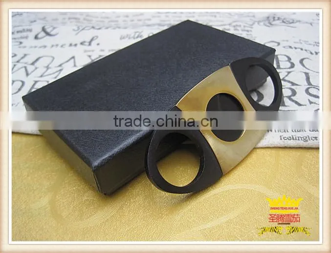 Gold cigar cutter, cigar scissors