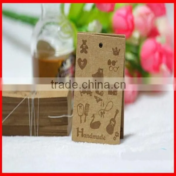 Luxury Colorful Printed Paper Hang tag With Rope For Clothing Wholesale