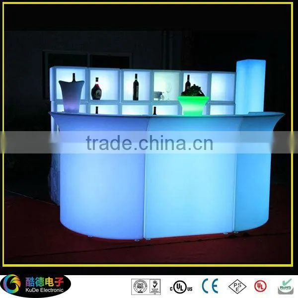 Color Rechargeable LED luminated bar furniture bar counter bar table bar ice bucket
