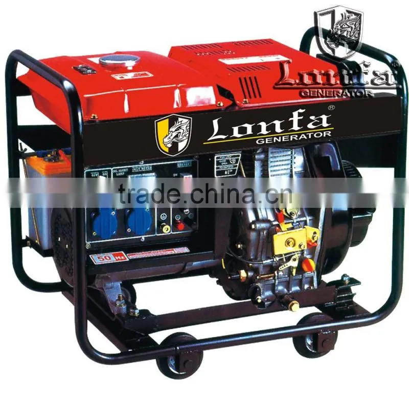 100%Copper Basic Open Type 5kVA Diesel Generator