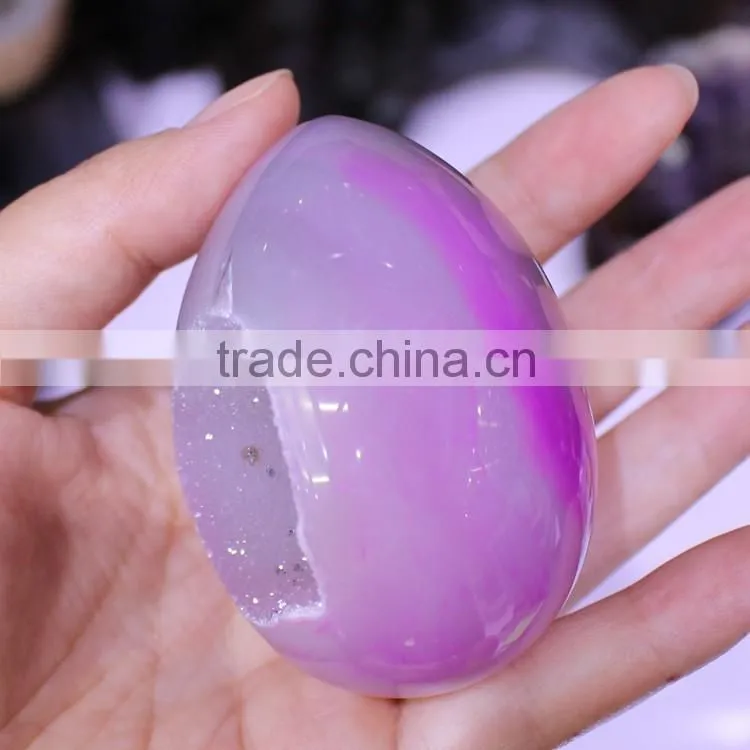 Beautiful Agate Geode Eggs wholesale gemstone Eggs
