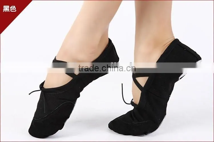 red canvas belly dance shoes