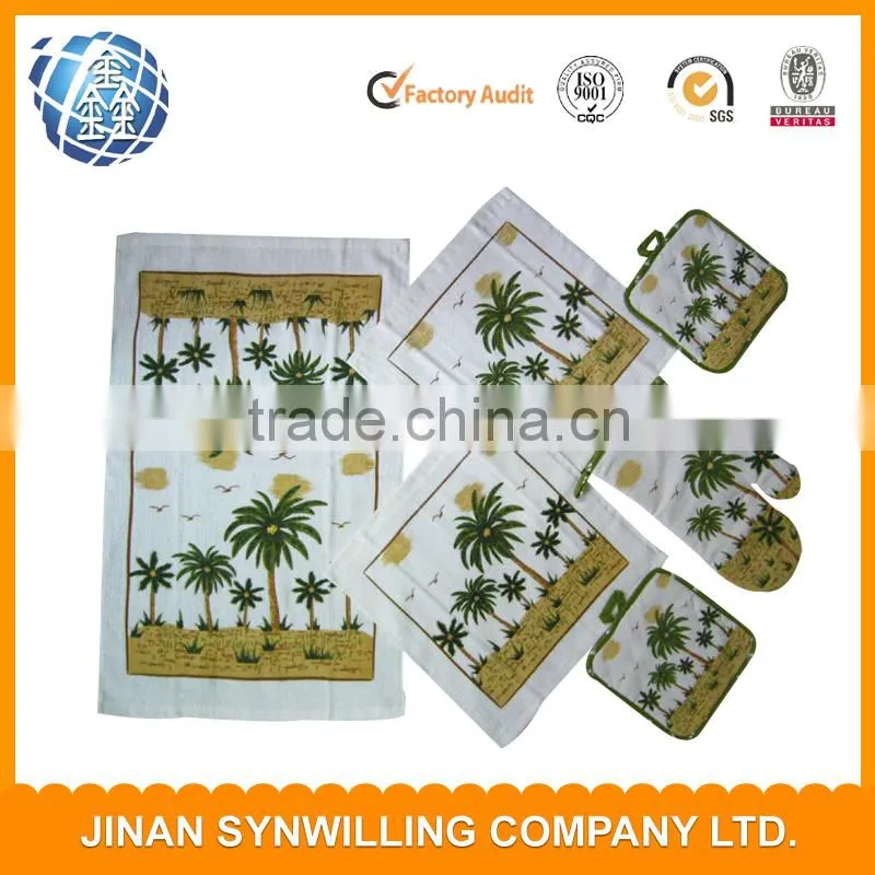 Kitchen use heat resistant kitchen cooking gloves with cotton filling