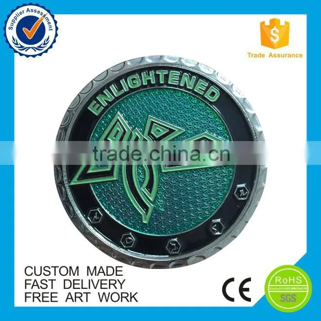 Free artwork promotional directly factory custom souvenir engraved coin