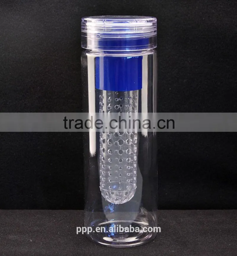 800ml plastic water bottle/clear plastic water tumbler/ insulated plastic water bottle