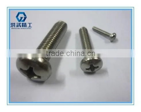 Cross recessed pan head screws with high quality