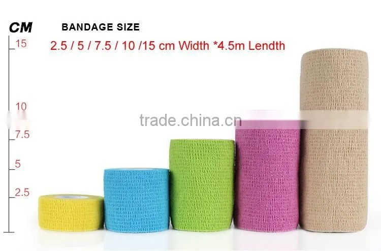 Elastic Cohesive Bandage For Wound Dressing Care
