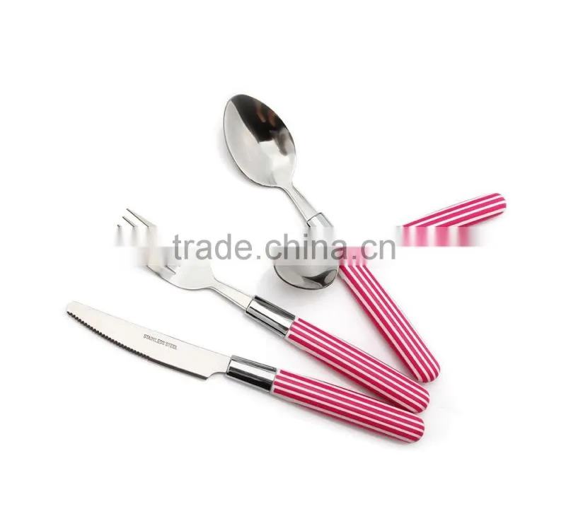 stainless steel flatware set with plastic handle, wholesale flatware, kinds of flatwares and uses