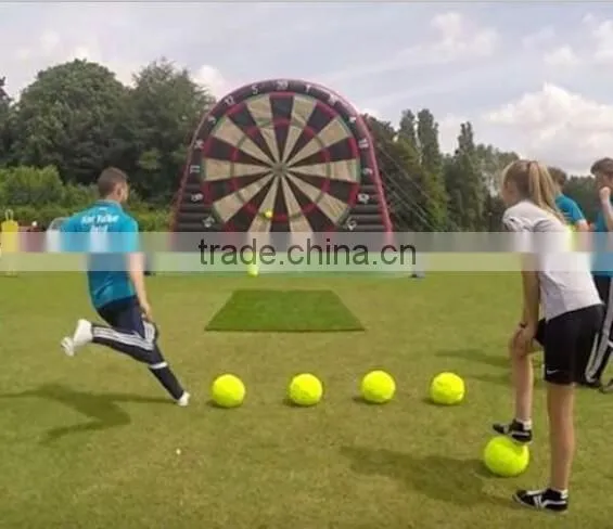 2016 Most popular sticky dart board inflatable foot darts game
