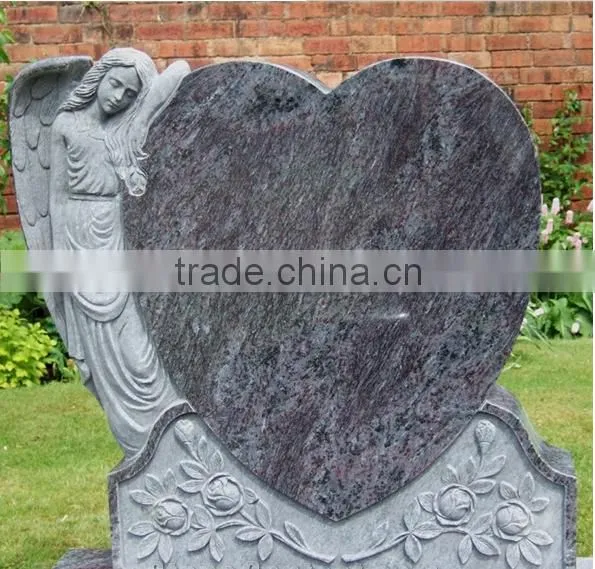India bahama blue granite headstone