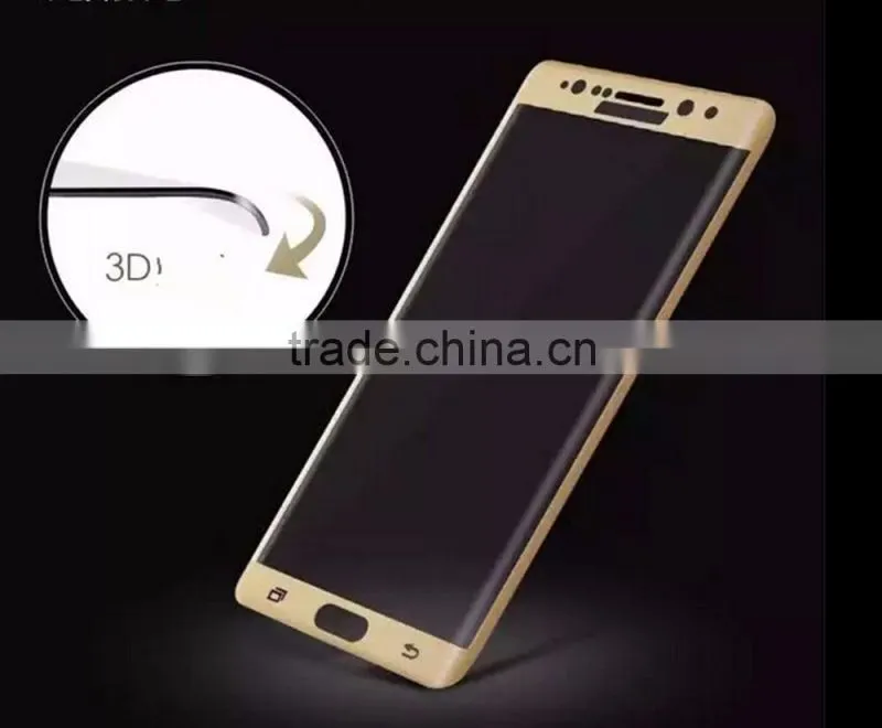 Manufacture Wholesale ! new 0.2mm 9H anti shock tempered glass cell phone screen protector for Samsung Galaxy S7 edge