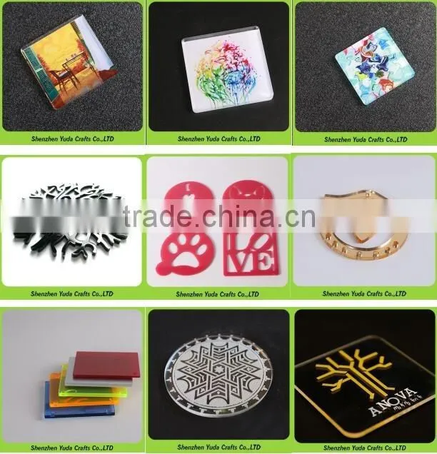 Custom made acrylic cup coasters, acrylic material elegant laser cut placemat coaster