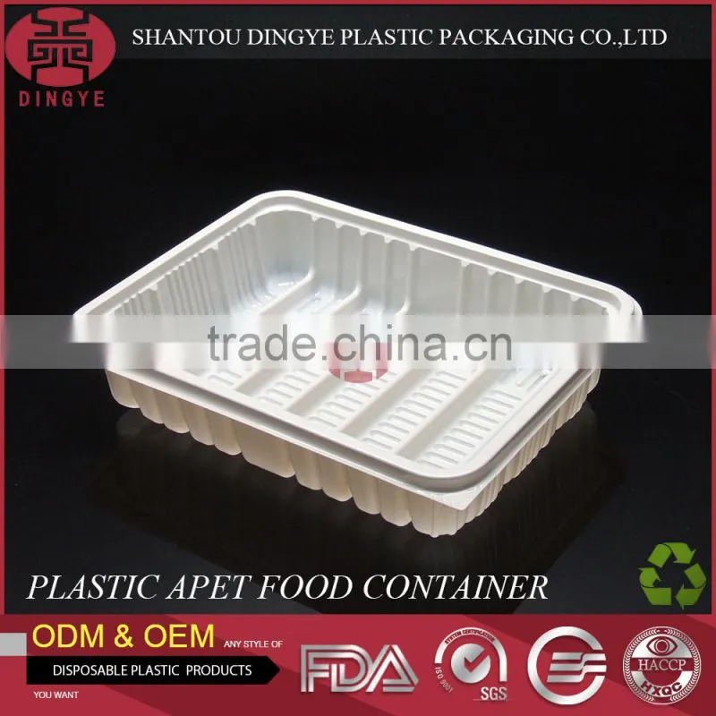Disposable Plastic PET Packaging Tray Food-grade safty Eco-friendly Transaprent DY-PA001