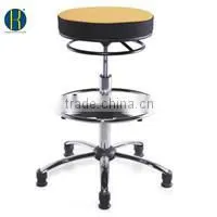 HY1033 Red & Black Fabric Low Price Hospital Chair with Backrest