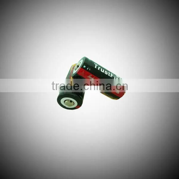 Full CapacityTrustFire CR123A 3.7V 880mAh 16340 Protect Li-ion rechargeable battery for led flashlight