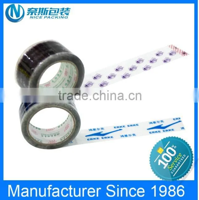 Strong adhesive custom logo bopp packing printed tape