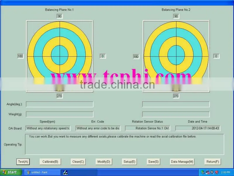 Pump Drive Shaft Balancing Machine TC-III